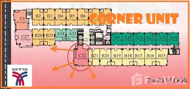 รูป คอนโดให้เช่า 2 ห้องนอน ในโครงการ ไลฟ์ แอท สุขุมวิท 65 6179314 - รูปที่ 8/25