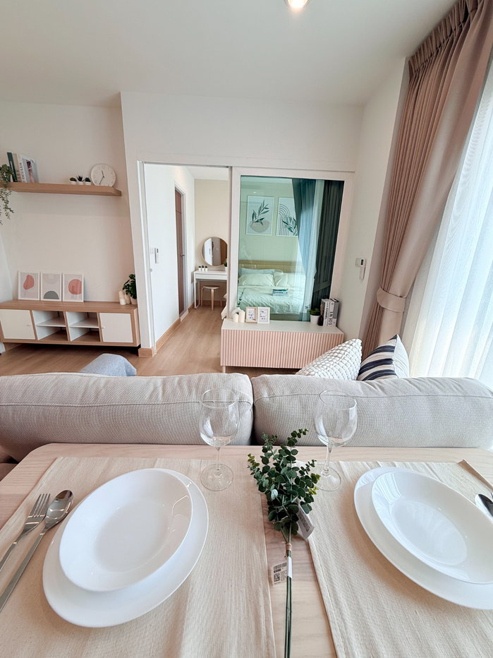 รูป ขายด่วน ห้องสไตล์มินิมอล รีโนเวทใหม่ทั้งห้อง The Key แจ้งวัฒนะ The Key Changwattana ทำเลศักยภาพใกล้รถไฟฟ้าสถานีศรีรัชเพียง 50 เมตร ของครบพร้อมเข้าอยู่ - รูปที่ 4/14