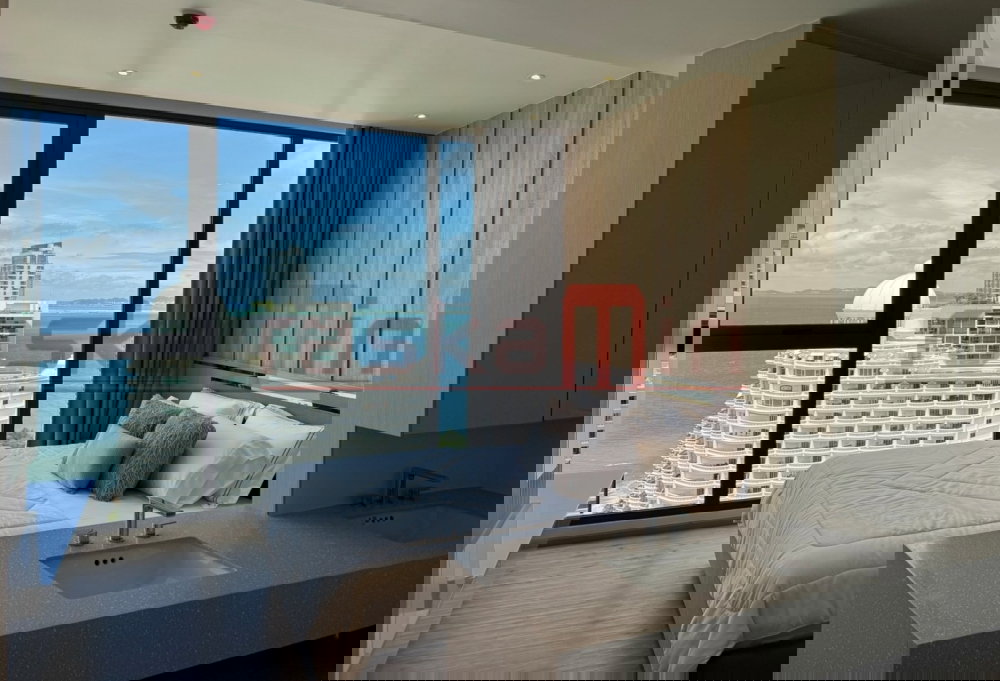 รูป KT0375🏖️2ห้องนอน 82ตรม ชั้นสูง ห้องมุม🌊วิวทะเล พร้อมเฟอร์นิเจอร์🏄‍♂️AROM Wongamat อารมณ์ วงศ์อมาตย์ - รูปที่ 5/14