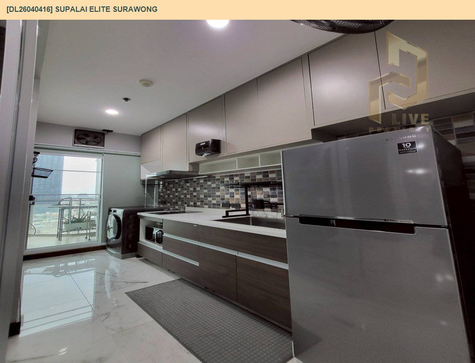 รูป DL26040416 ให้เช่าคอนโด ศุภาลัย เอลีท สุรวงศ์ (Supalai Elite Surawong) ใกล้ MRT สามย่าน พร้อมเข้าอยู่ โทรด่วน 0656259498 LineID @257sxzzu - รูปที่ 9/16
