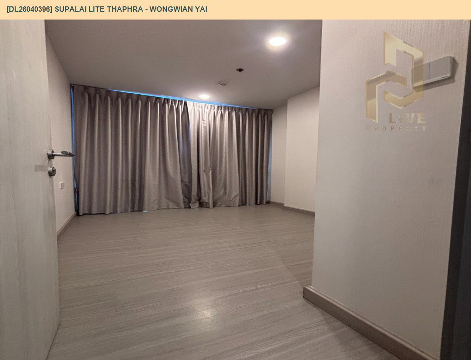 รูป DL26040396 ให้เช่าคอนโด ศุภาลัย ไลท์ ท่าพระ - วงเวียนใหญ่ (Supalai Lite Thaphra - Wongwian Yai) ใกล้ MRT ท่าพระ พร้อมเข้าอยู่ โทรด่วน 0656259498 LineID @257sxzzu - รูปที่ 5/6