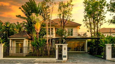 บ้านเดี่ยว นนทบุรี : [ทำเลทอง] ขายบ้านเดี่ยวนันทวัน แจ้งวัฒนะ-ราชพฤกษ์ แปลงมุมหน้าคลับเฮ้าส์ พร้อมเรือนรับรอง 