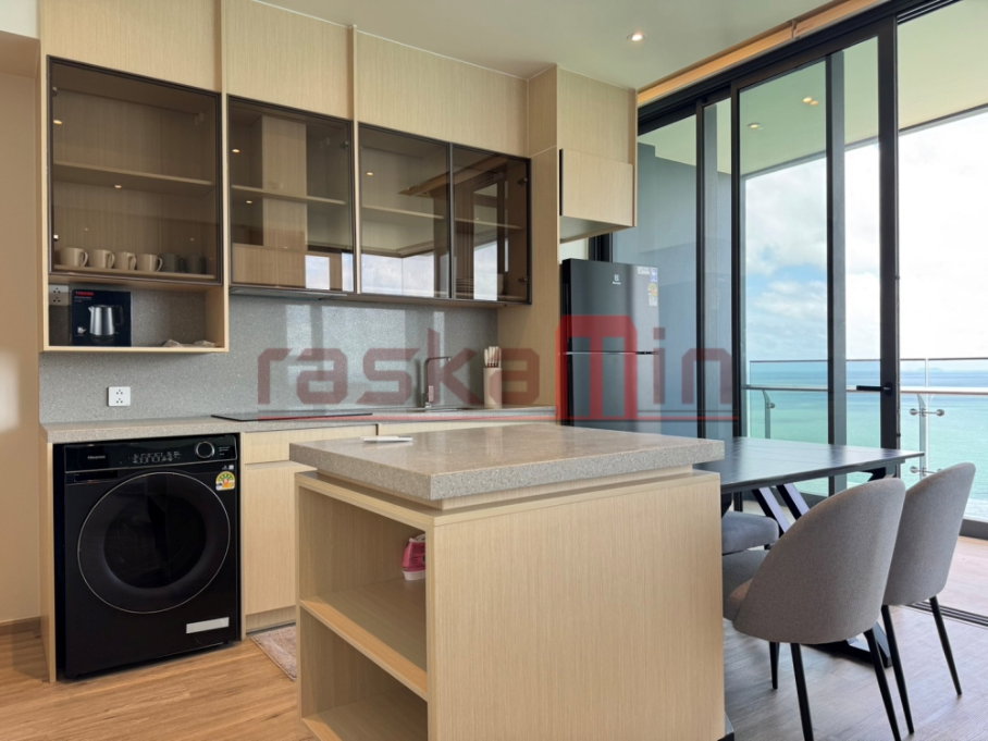 รูป KT0375🏖️2ห้องนอน 82ตรม ชั้นสูง ห้องมุม🌊วิวทะเล พร้อมเฟอร์นิเจอร์🏄‍♂️AROM Wongamat อารมณ์ วงศ์อมาตย์ - รูปที่ 3/14