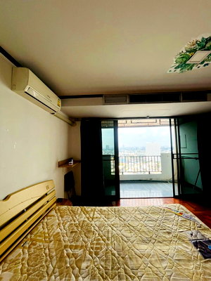 Condos for rent Central Rama 3 : 🏢 P.S.T. Cityhome, 24th floor   📐 Room size 46 sq m., wide, comfortable, not cramped   💰 Rent only 9,000 baht/month 