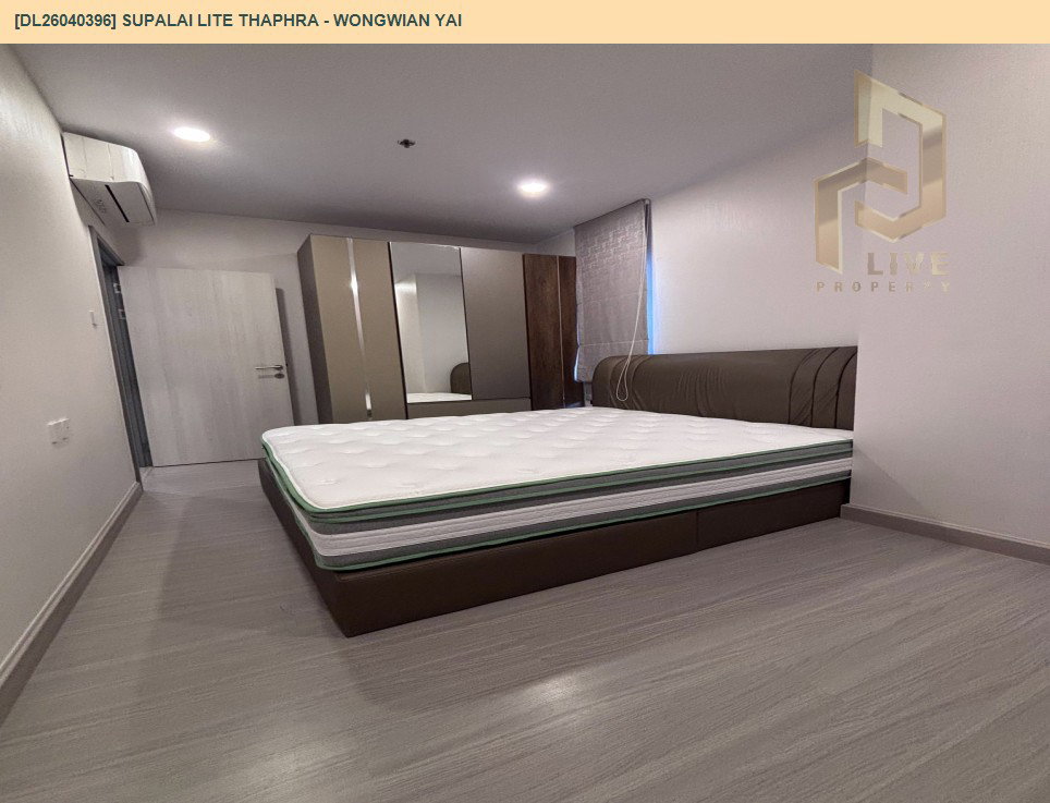 รูป DL26040396 ให้เช่าคอนโด ศุภาลัย ไลท์ ท่าพระ - วงเวียนใหญ่ (Supalai Lite Thaphra - Wongwian Yai) ใกล้ MRT ท่าพระ พร้อมเข้าอยู่ โทรด่วน 0656259498 LineID @257sxzzu - รูปที่ 4/6