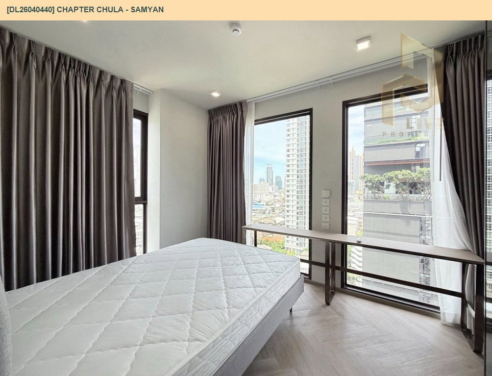 รูป DL26040440 ให้เช่าคอนโด แชปเตอร์ จุฬา - สามย่าน (Chapter Chula - Samyan) ใกล้ MRT สามย่าน พร้อมเข้าอยู่ โทรด่วน 0656133286 LineID @534wlwof - รูปที่ 5/6