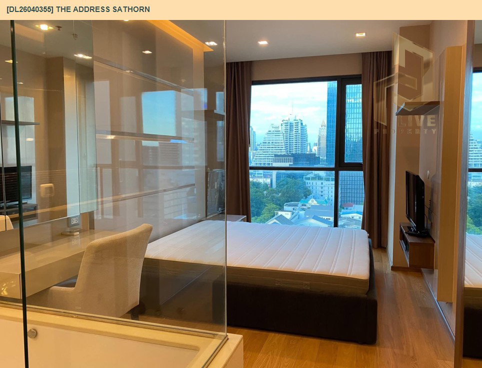 รูป DL26040355 ให้เช่าคอนโด ดิ แอดเดรส สาทร (The Address Sathorn) ใกล้ BTS เซ็นต์หลุยส์ พร้อมเข้าอยู่ โทรด่วน 0638692663 LineID @655ebbvc - รูปที่ 2/10