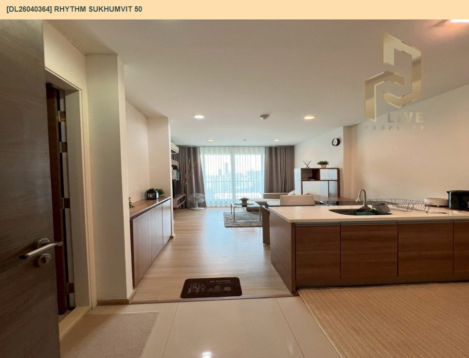 รูป DL26040364 ให้เช่าคอนโด ริทึ่ม สุขุมวิท 50 (Rhythm Sukhumvit 50) ใกล้ BTS อ่อนนุช พร้อมเข้าอยู่ โทรด่วน 0614453194 LineID @162cjixi - รูปที่ 2/7