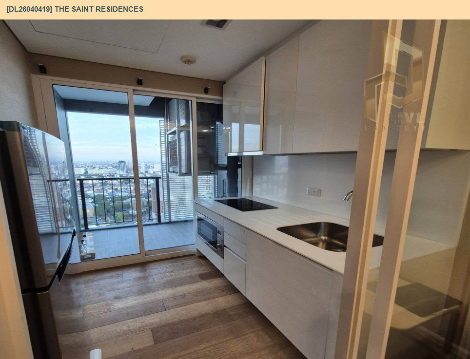 รูป DL26040419 ให้เช่าคอนโด เดอะ เซนต์ เรสซิเดนซ์ (The Saint Residences) ใกล้ MRT พหลโยธิน พร้อมเข้าอยู่ โทรด่วน 0656133286 LineID @534wlwof - รูปที่ 6/7
