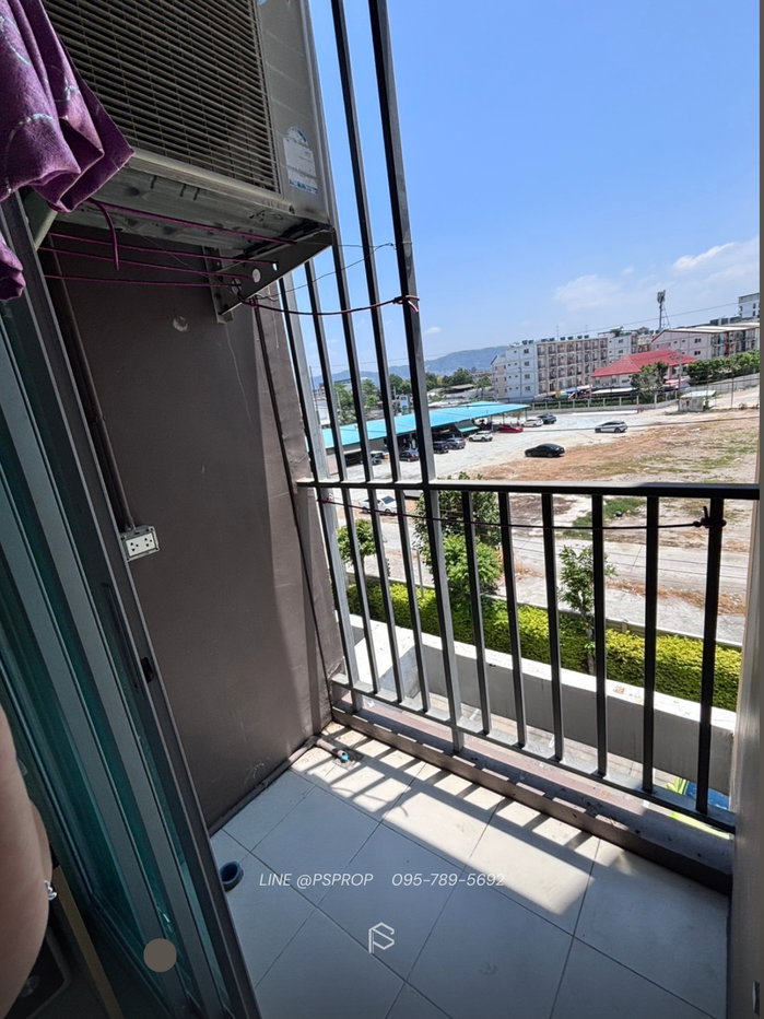 รูป คอนโดเช่าบางเเสน ใกล้ ม.บูรพา ห้องน่าอยู่ D Condo Campus ✅ พร้อมเข้าอยู่ #CRS0425 - รูปที่ 10/12