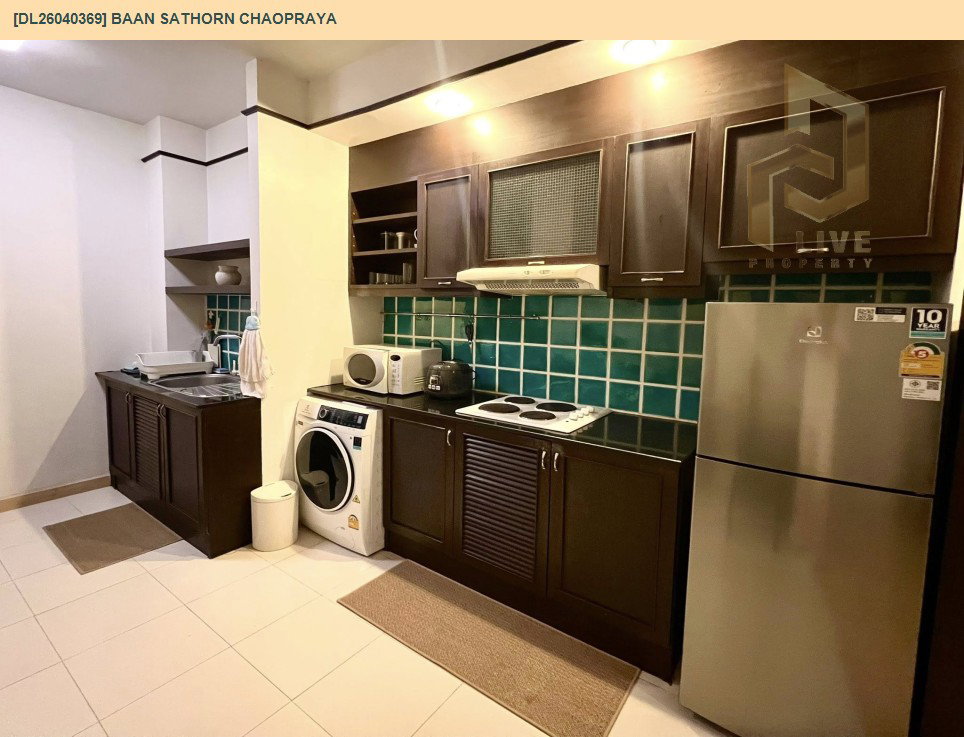 รูป DL26040369 ให้เช่าคอนโด บ้านสาทร เจ้าพระยา (Baan Sathorn Chaopraya) ใกล้ BTS กรุงธนบุรี พร้อมเข้าอยู่ โทรด่วน 0653619502 LineID @897iyzll - รูปที่ 2/5