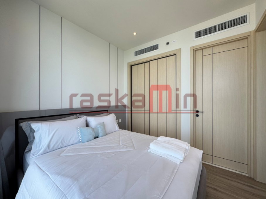 รูป KT0375🏖️2ห้องนอน 82ตรม ชั้นสูง ห้องมุม🌊วิวทะเล พร้อมเฟอร์นิเจอร์🏄‍♂️AROM Wongamat อารมณ์ วงศ์อมาตย์ - รูปที่ 13/14