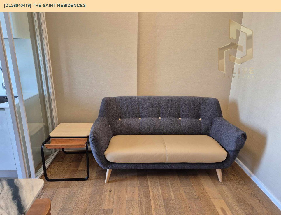รูป DL26040419 ให้เช่าคอนโด เดอะ เซนต์ เรสซิเดนซ์ (The Saint Residences) ใกล้ MRT พหลโยธิน พร้อมเข้าอยู่ โทรด่วน 0656133286 LineID @534wlwof - รูปที่ 3/7