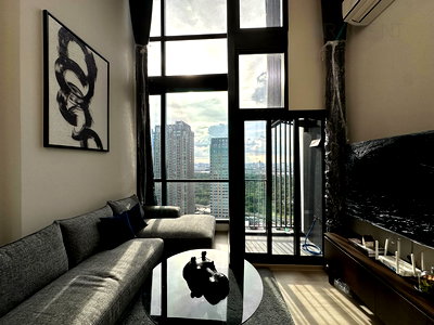 คอนโดให้เช่า : ให้เช่าคอนโด เดอะไพรเวซี่ จตุจักร อาคาร 1 ชั้น 30 Duplex ขนาด 48 ตรม ใกล้ BTS ห้าแยกลาดพร้าว