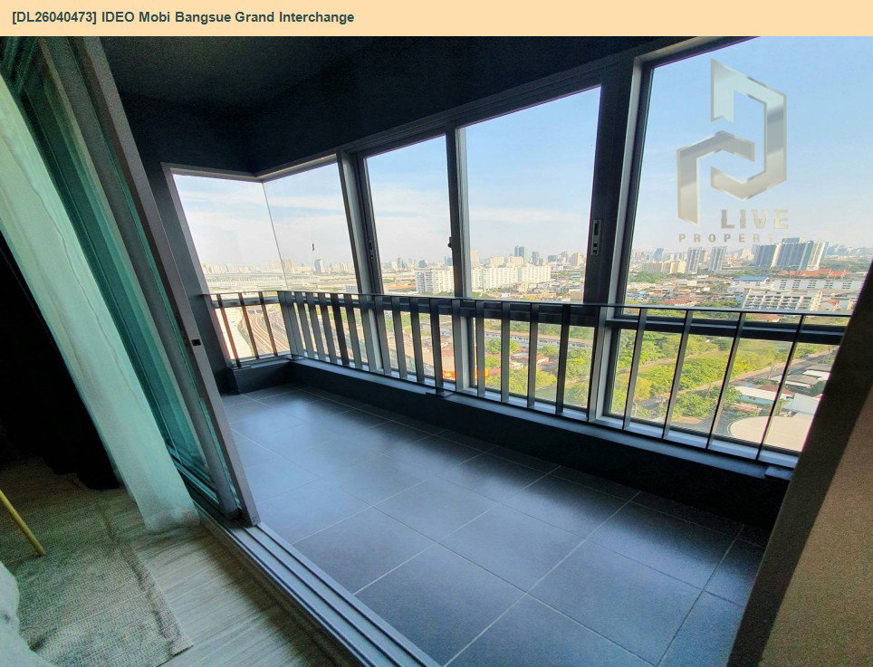 รูป DL26040473 ให้เช่าคอนโด ไอดีโอ โมบิ บางซื่อ แกรนด์ อินเตอร์เชนจ์ (IDEO Mobi Bangsue Grand Interchange ) ใกล้ MRT เตาปูน พร้อมเข้าอยู่ โทรด่วน 0614453194 LineID @162cjixi - รูปที่ 4/8