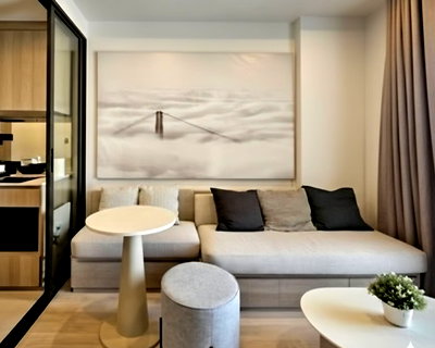 Condos for rent Siam University : Condo for rent near BTS Wongwianyai | Reference Sathorn-Wongwianyai | 1 bedroom, complete furniture and electrical appliances, near The Mall Tha Phra.