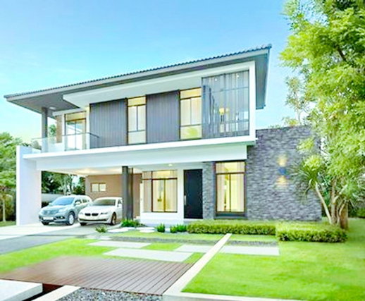 รูป บ้านเดี่ยว 2 ชั้น ดีไซน์ทันสมัย 4 น้ำ ใกล้นิคมอัญธานี 1 กม. 4นอน พร้อมเฟอร์ฯครบ 8แอร์ มัณฑนา อ่อนนุช-วงแหวน4 - รูปที่ 6/8