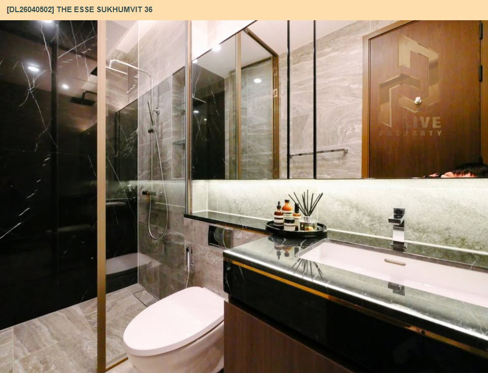 รูป DL26040502 ให้เช่าคอนโด ดิ เอส สุขุมวิท 36 (THE ESSE Sukhumvit 36) ใกล้ BTS ทองหล่อ พร้อมเข้าอยู่ โทรด่วน 0614453194 LineID @162cjixi - รูปที่ 18/23