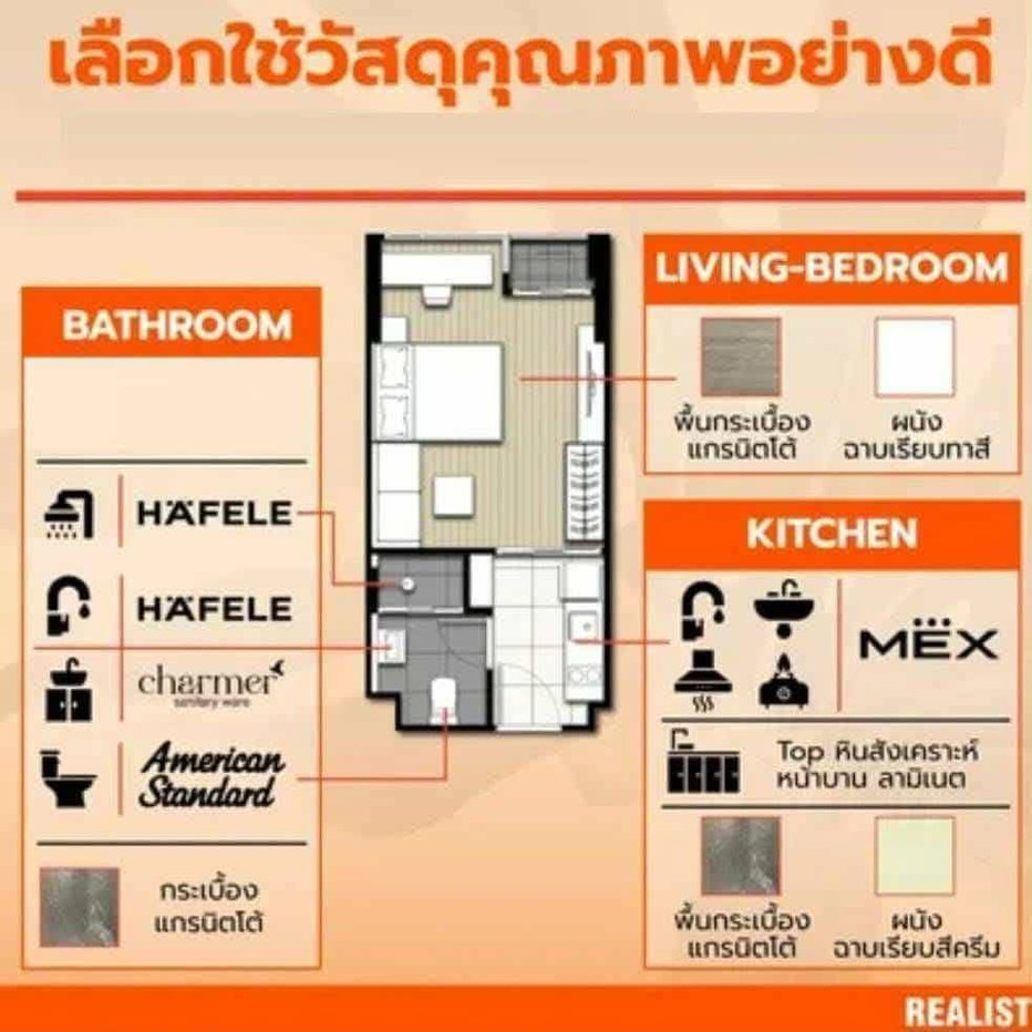 รูป [VR0260]🔥 22,500/เดือน | CULTURE THONGLOR ห้องสวย Luxury แต่งครบด้วยเฟอร์ฯ แบรนด์ดัง ใกล้ BTS ทองหล่อ 5 นาที 🔥 - รูปที่ 22/23
