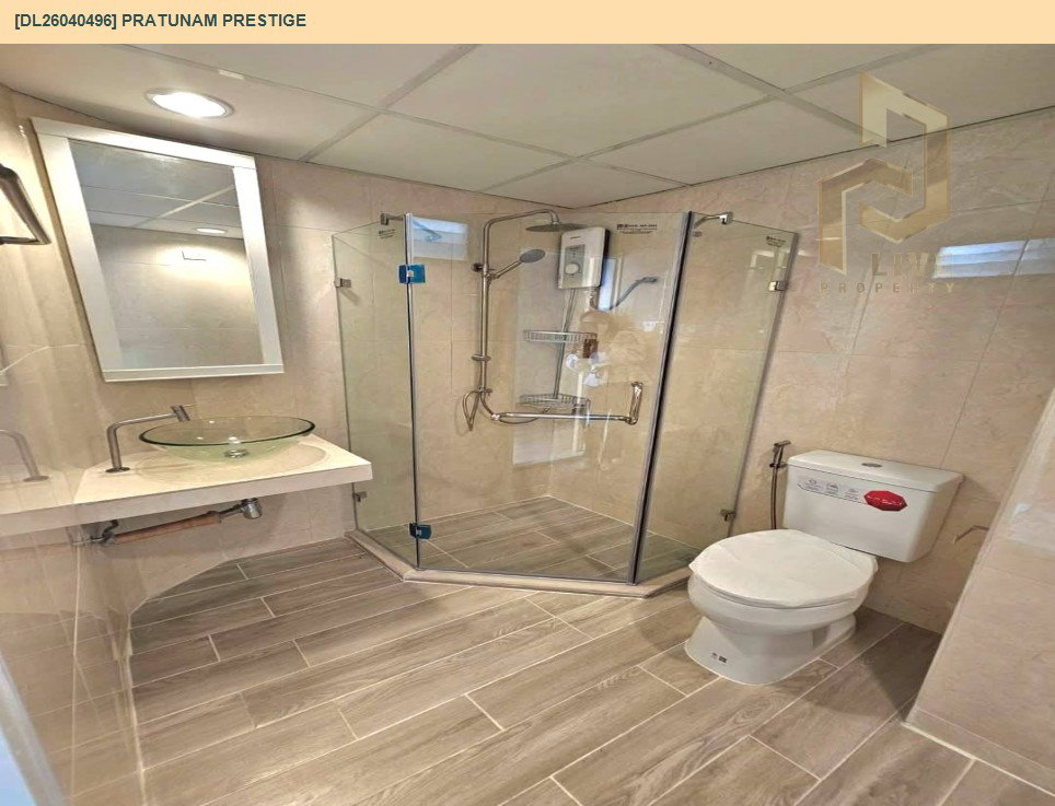 รูป DL26040496 ให้เช่าคอนโด ประตูน้ำ เพรสตีจ (Pratunam Prestige) ใกล้ BTS ราชเทวี พร้อมเข้าอยู่ โทรด่วน 0653619502 LineID @897iyzll - รูปที่ 8/8