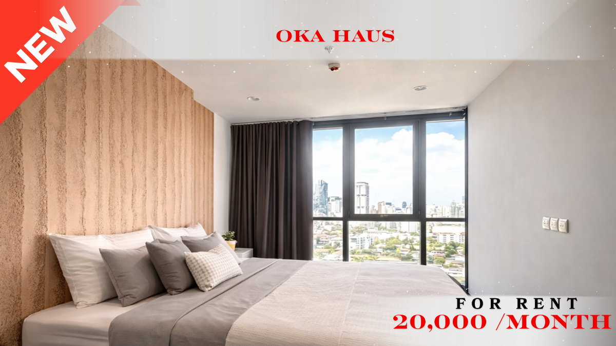 picture 🍀 Minimal Room For Rent 📌 Oka Haus Sukhumvit 36 (Line: @rent2022) | Near BTS Thonglor ✨ Ready to move in! ✨ 📌 Ref Code: A11144 - 1/9