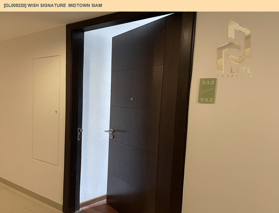 รูป DL005220 ให้เช่าคอนโด วิช ซิกเนเจอร์ มิดทาวน์ สยาม (Wish Signature  Midtown Siam) ใกล้ BTS ราชเทวี พร้อมเข้าอยู่ โทรด่วน 0656133286 LineID @534wlwof - รูปที่ 15/21