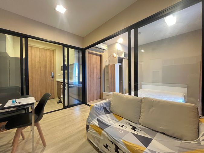 ให้เช่า พร้อมเข้าอยู่ วันที่ 5 พค 69 คอนโดเลต มิสท์ พระราม9 MRT พระราม 9 เฟอร์นิเจอร์ครบ เครื่องใช้ไฟฟ้าครบ 