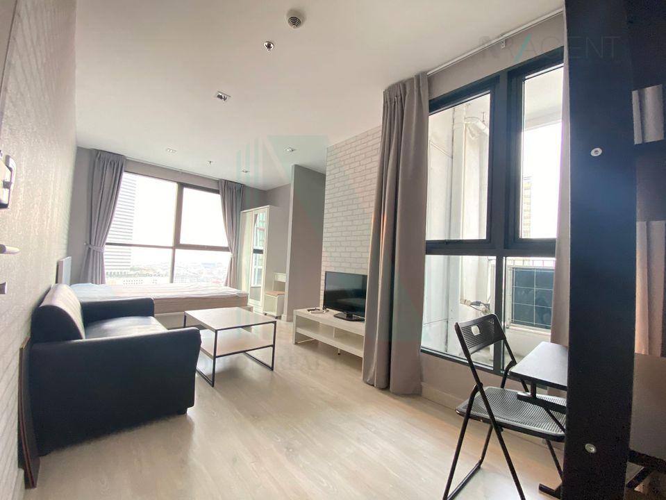 รูป ให้เช่า ไอดีโอ โมบิ สาทร STUDIO ชั้น19  ใกล้ BTS กรุงธนบุรี - รูปที่ 2/8