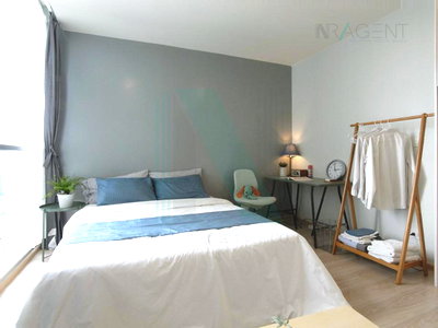 Condos for rent : For Rent Condo NOBLE REVOLVE RATCHADA Building 1, Floor 19,Studio, Room size 25.00 sqm