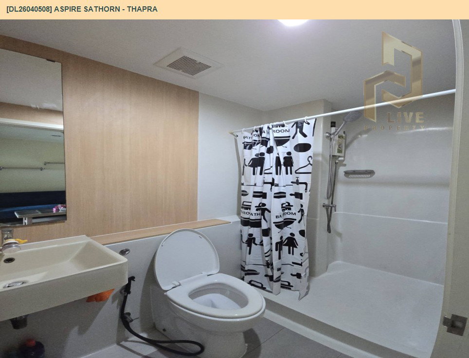 รูป DL26040508 ให้เช่าคอนโด แอสปาย สาทร - ท่าพระ (Aspire Sathorn - Thapra) ใกล้ BTS ตลาดพลู พร้อมเข้าอยู่ โทรด่วน 0653619502 LineID @897iyzll - รูปที่ 6/6