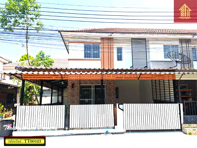 ทาวน์โฮม บางพลี สมุทรปราการ : บ้านรีโนเวทหลังมุม พฤกษา 85 ถนนหนามแดง-บางพลี ซอยอัมพร ตกแต่งสวยพร้อมเข้าอยู่