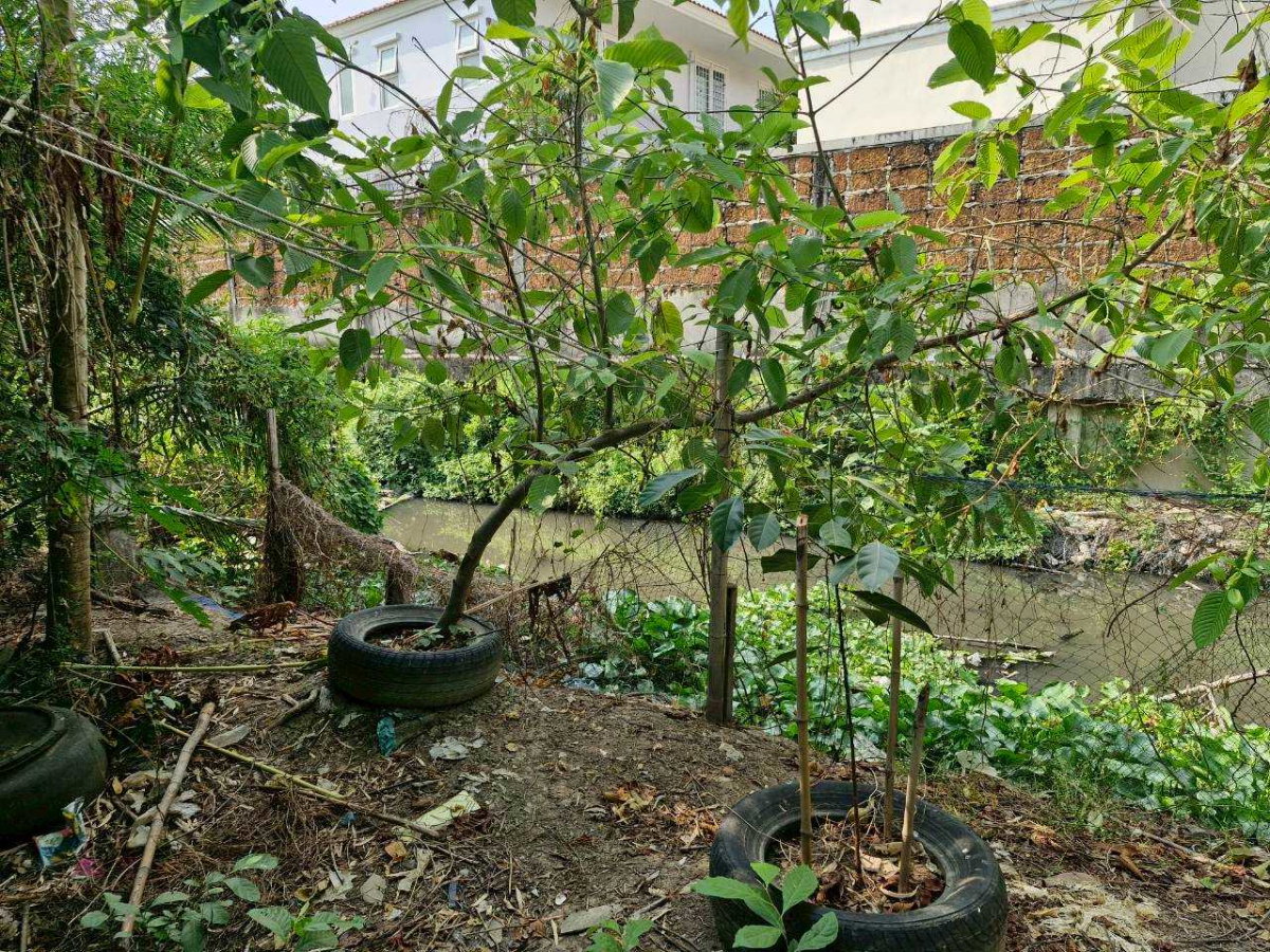 รูป ที่ดินเปล่า ทำเลดี 117 ตร.ว. รามอินทรา 27 แยก 5 เขตบางเขน  ด้านหน้าติดถนนคอนกรีต ด้านหลังติดคลอง เหมาะสร้างบ้านหรือทำออฟฟิศย่อมๆ - รูปที่ 10/17