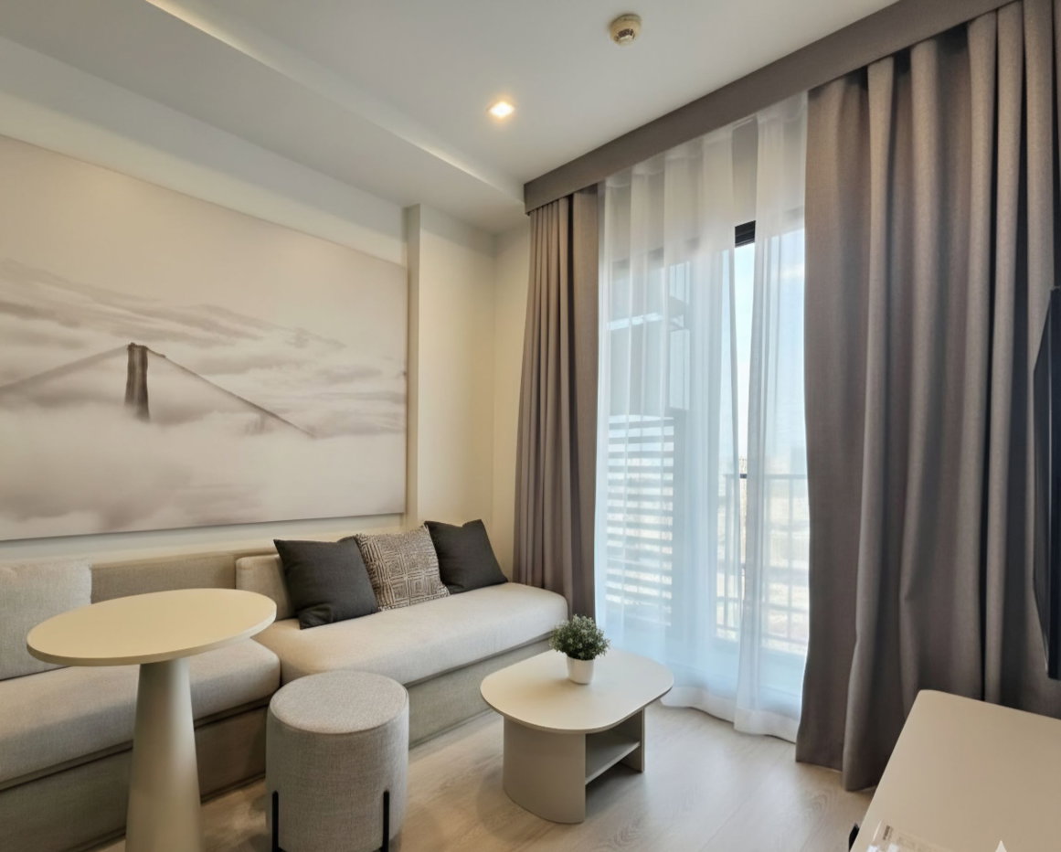 รูป ให้เช่า คอนโดใกล้BTS วงเวียนใหญ่ | Reference Sathorn-Wongwianyai | 1 ห้องนอน เฟอร์นิเจอร์และเครื่องใช้ไฟฟ้าครบ , ใกล้The Mall ท่าพระ - รูปที่ 2/12