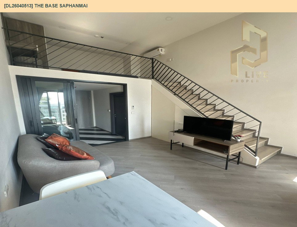 รูป DL26040513 ให้เช่าคอนโด เดอะ เบส สะพานใหม่ (THE BASE Saphanmai) ใกล้ BTS สายหยุด พร้อมเข้าอยู่ โทรด่วน 0656133286 LineID @534wlwof - รูปที่ 2/9