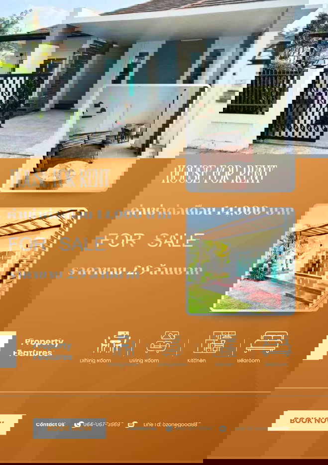 picture Nice house for rent have facilities 14,000baht - 1/18