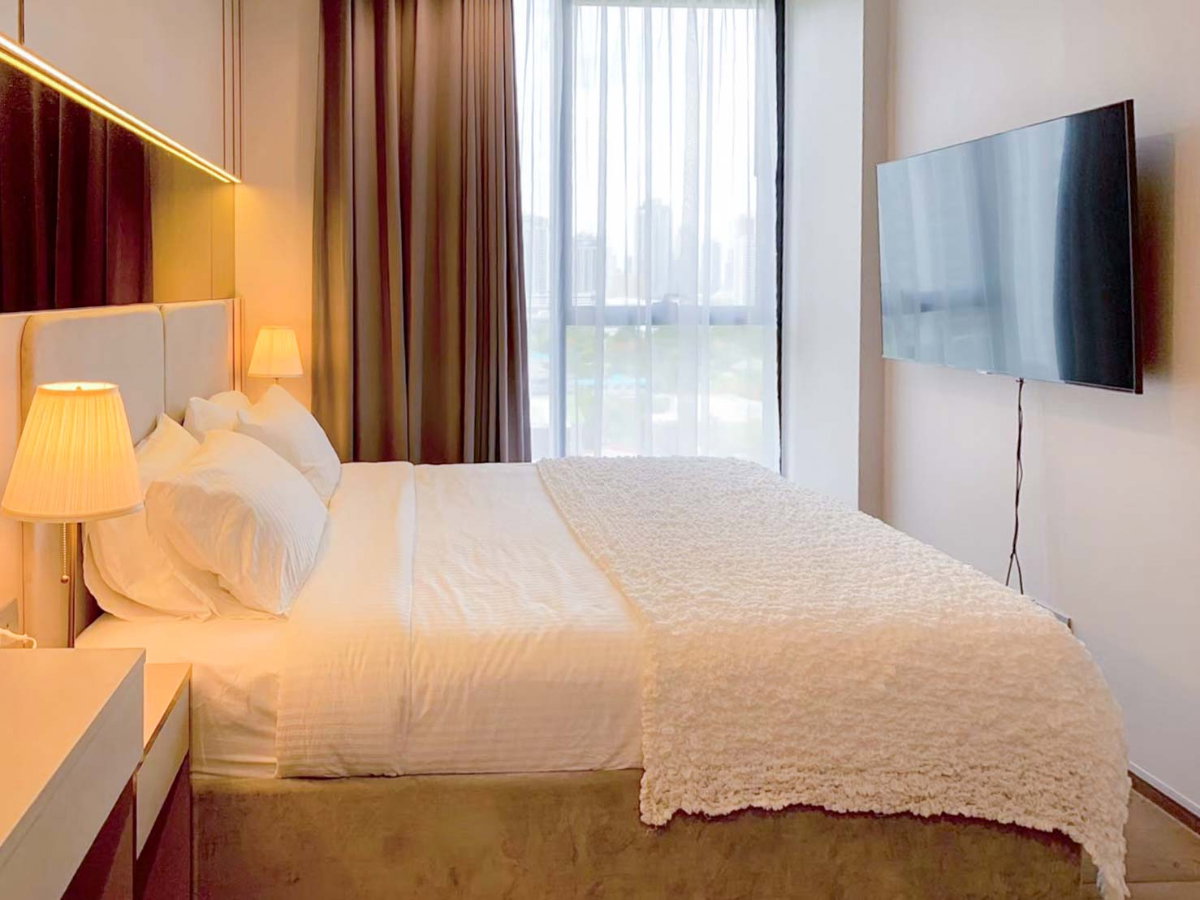 รูป ให้เช่า คอนโด Ideo Q สุขุมวิท 36 แบบ One bed plus 1 นอน 1 น้ำ 46 ตรม เฟอร์ครบ ใกล้ BTS ทองหล่อ เอกมัย พร้อมพงษ์ พระราม 4 : KT26R-008 - รูปที่ 4/10