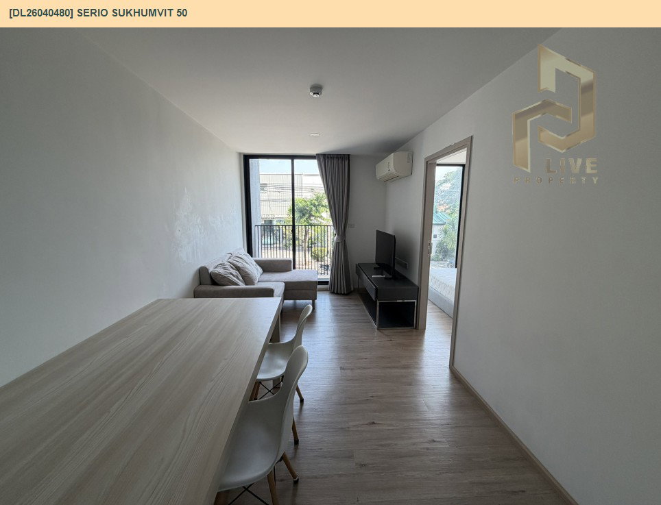 รูป DL26040480 ให้เช่าคอนโด เซอริโอ้ สุขุมวิท 50 (Serio Sukhumvit 50 ) ใกล้ BTS อ่อนนุช พร้อมเข้าอยู่ โทรด่วน 0800343450 LineID @655ebbvc - รูปที่ 2/6