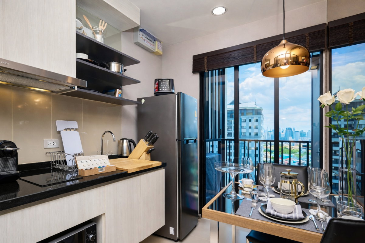 รูป 🍀🍀 Prime condo location 🚆ให้เช่า📌 เดอะ เบส พาร์ค อีส สุขุมวิท 77(Line:@rent2022)BTS อ่อนนุช ✨พร้อมเข้าอยู่✨ A05852 - รูปที่ 9/17