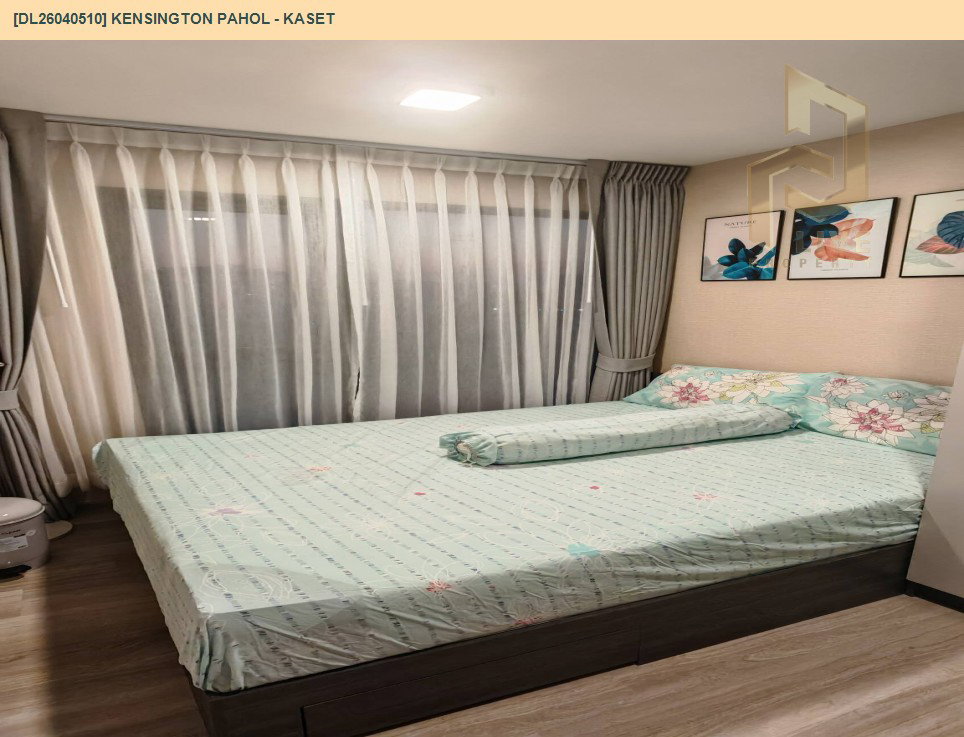 รูป DL26040510 ให้เช่าคอนโด เคนซิงตัน พหล - เกษตร  (Kensington Pahol - Kaset) ใกล้ BTS มหาวิทยาลัยเกษตรศาสตร์ พร้อมเข้าอยู่ โทรด่วน 0653619502 LineID @897iyzll - รูปที่ 3/9