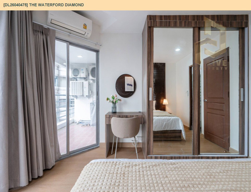 รูป DL26040475 ขายคอนโด เดอะ วอเตอร์ ฟอร์ด ไดมอนด์ (The Waterford Diamond ) ใกล้ BTS พร้อมพงษ์ พร้อมเข้าอยู่ โทรด่วน 0614453194 LineID @162cjixi - รูปที่ 10/21