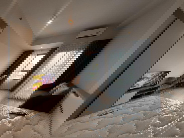 รูป ให้เช่า คอนโด พร้อมเข้าอยู่ 1 มิถุนายน 69 ไอดีโอ พระราม 9 อโศก MRT พระราม 9  เฟอร์นิเจอร์ครบ เครื่องใช้ - รูปที่ 1/9