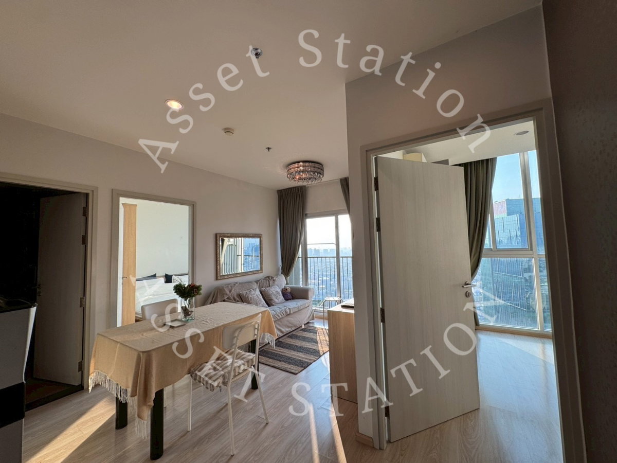 รูป 🏢ให้เช่าห้องแต่งสวย Noble Revolve Ratchada 2 ห้องกว้าง ชั้นสูงวิวเมือง BTS ศูนย์วัฒนธรรม💎 - รูปที่ 13/15