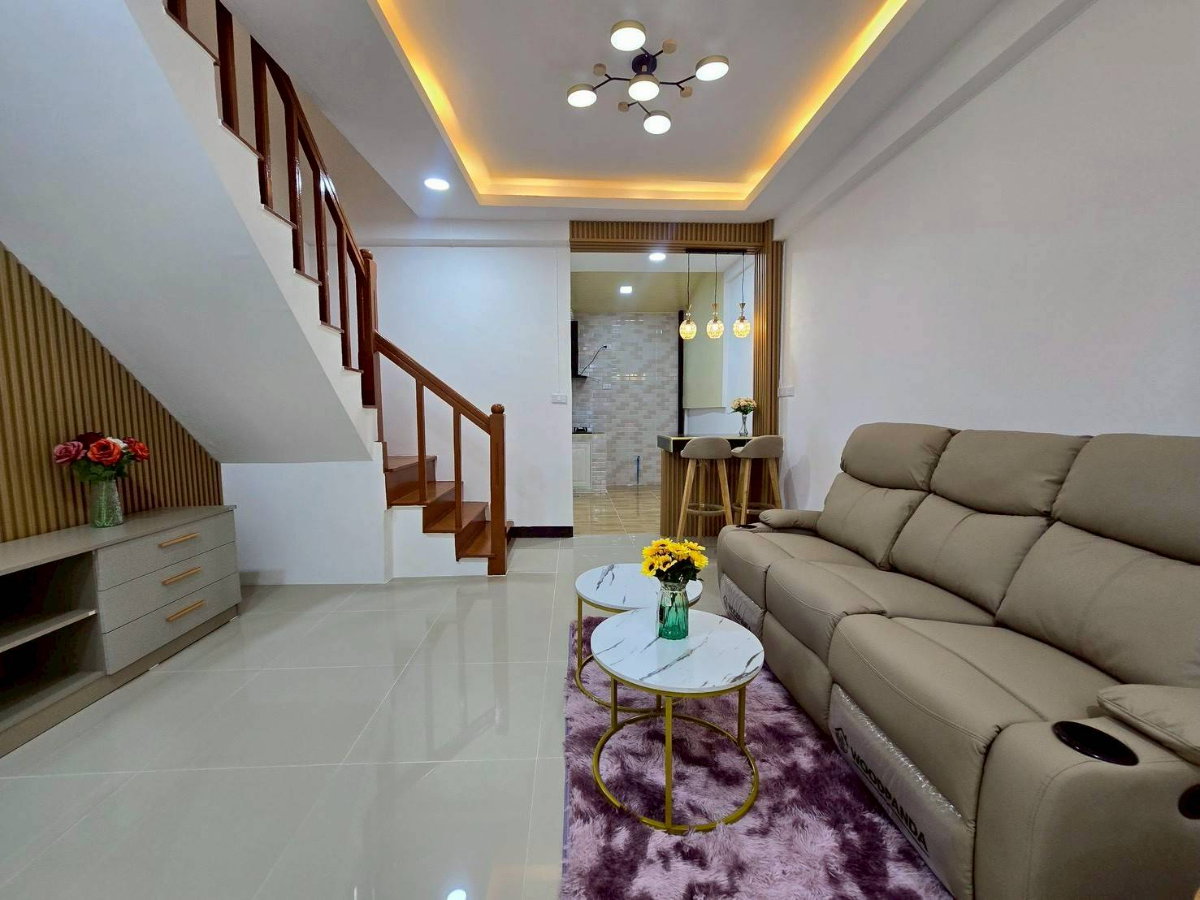รูป ทาวน์เฮ้าส์ รีโนเวทใหม่ ทำเลดี หมู่บ้านพนาสนธิ์ 1 ถ.เลียบคลองสอง4  คลองสามวา เฟอร์นิเจอร์สวยพร้อมอยูู่ - รูปที่ 5/20