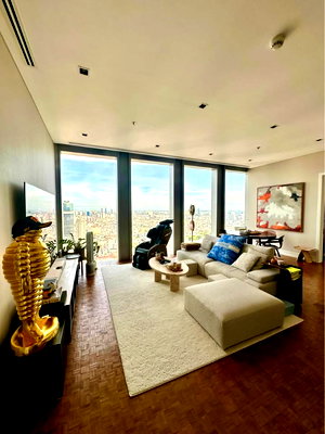 Condos for rent : The Ritz Carlton Bangkok Residences condo 2 Bedroom for rent with high unobstructed river view