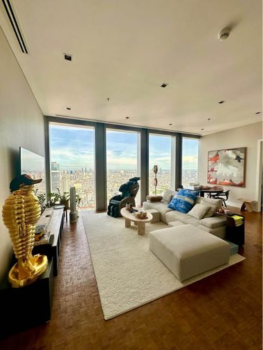 คอนโด The Ritz Carlton Bangkok Residences 2 ห้องนอน ให้เช่า วิวแม่น้ำแบบไม่บล็อก ชั้นสูง
