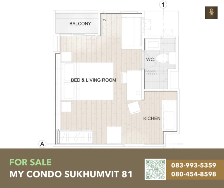 รูป ขาย My Condo 81 รีโนเวทใหม่สไตล์ Japandi อบอุ่นเหมือนอยู่บ้าน ใกล้ BTS อ่อนนุช  “จองวันนี้ - 20 เม.ษ. เลือกสีพื้น-ผนังเองได้  ฟรีค่าโอน  - รูปที่ 6/8