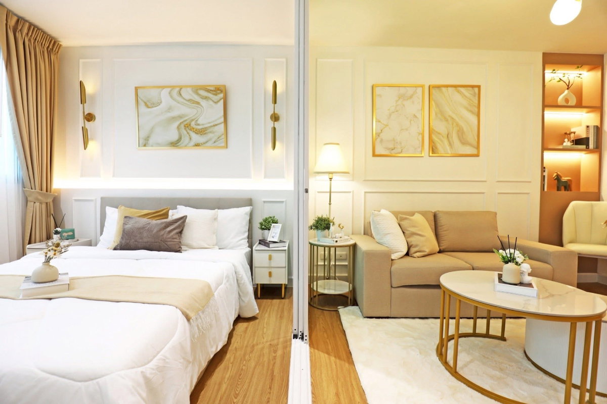 รูป 📍ไม่เชื่อก็ต้องเชื่อ‼️ห้องลูกคุณ Modern Luxury ✨ เพียง 500 เมตร จาก MRT มัยลาภ เลิศหรูในราคาแค่ 1.59 ล้านบาท! - รูปที่ 2/11