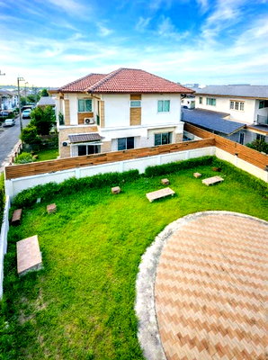 เช่าทาวน์โฮม นนทบุรี : ทาวน์โฮม 2 ชั้น 3 นอน 3 น้ำ ตลาดพระราม 5 800 ม. 36 ตร.ว.หลังริมติดสวน แม็คโคร โลตัส ไทวัสดุ นครอินทร์ 2 กม.