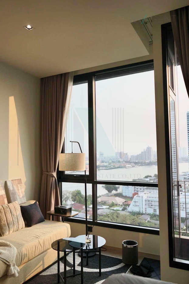 รูป 🔺 ให้เช่าคอนโด แชปเตอร์ เจริญนคร-ริเวอร์ไซด์ อาคาร 1 ชั้น 12 1 ห้องนอน ขนาด 25.00 ตรม ใกล้ BTS กรุงธนบุรี - รูปที่ 6/8