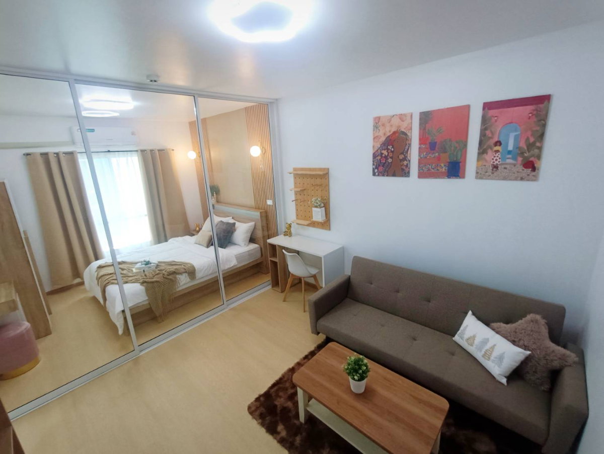 รูป พร้อมอยู่!! แอร์เย็น มีเครื่องซักผ้า UNIO จรัญ3 (กั้นห้อง) ตึก H ชั้น 4 ใกล้สระว่ายน้ำ คอนโดใกล้ MRT ท่าพระ  - รูปที่ 17/19